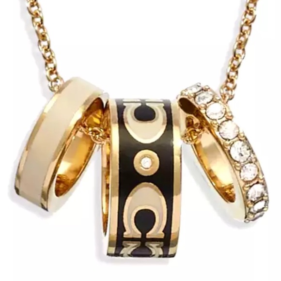 Coach Signature Enamel Necklace - Picture 2 of 6